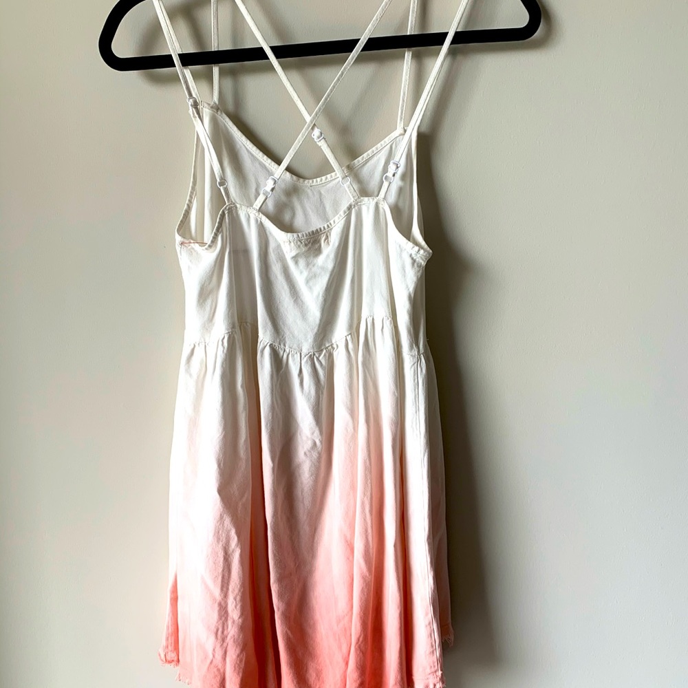 Crisscross ombré tank
